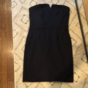 Trina Turk Black Strapless Sheath Dress
